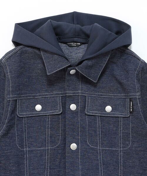 COMME CA ISM / コムサイズム ブルゾン | デニムライクストレッチ フード付き ブルゾン | 詳細6