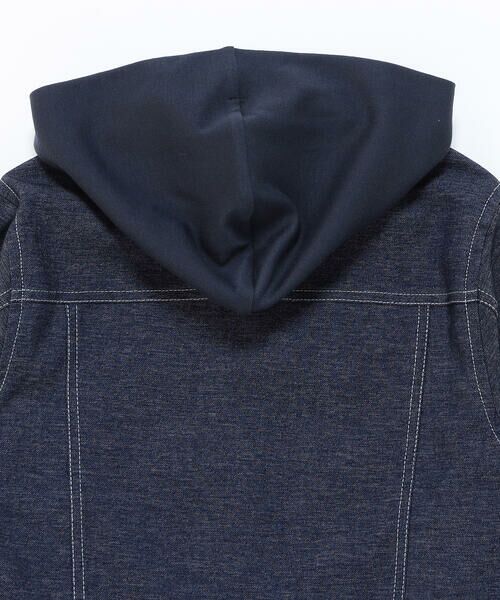 COMME CA ISM / コムサイズム ブルゾン | デニムライクストレッチ フード付き ブルゾン | 詳細7
