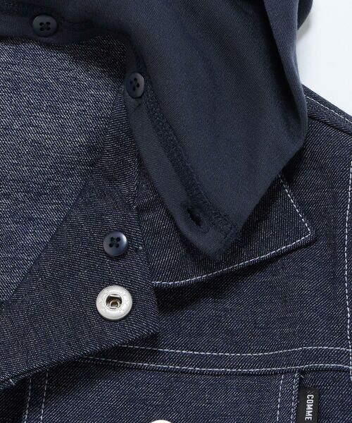 COMME CA ISM / コムサイズム ブルゾン | デニムライクストレッチ フード付き ブルゾン | 詳細8