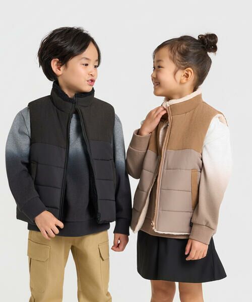 COMME CA ISM / コムサイズム ベスト | 【リバーシブル】中綿ベスト | 詳細1