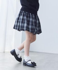 COMME CA ISM / コムサイズム ミニ・ひざ丈スカート | チェック バルーンスカート