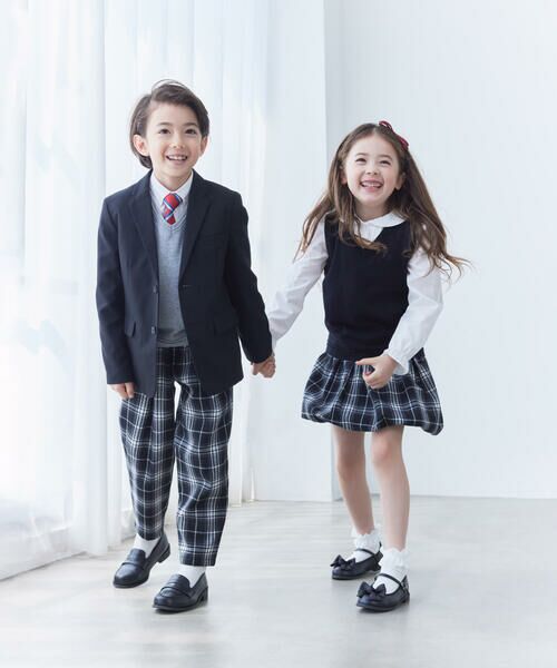 COMME CA ISM / コムサイズム スラックス・ドレスパンツ | チェック テーパードパンツ | 詳細1