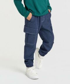 COMME CA ISM / コムサイズム デニムパンツ | デニムライクストレッチジョガーパンツ