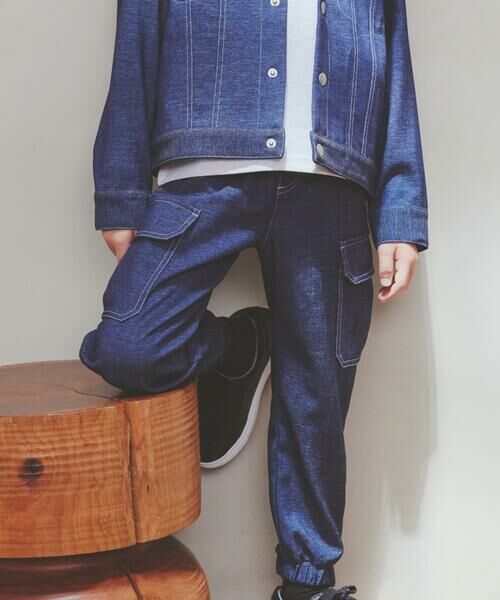 COMME CA ISM / コムサイズム デニムパンツ | デニムライクストレッチジョガーパンツ | 詳細2
