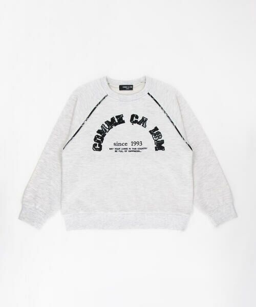 COMME CA ISM / コムサイズム スウェット | チェック ロゴトレーナー | 詳細2