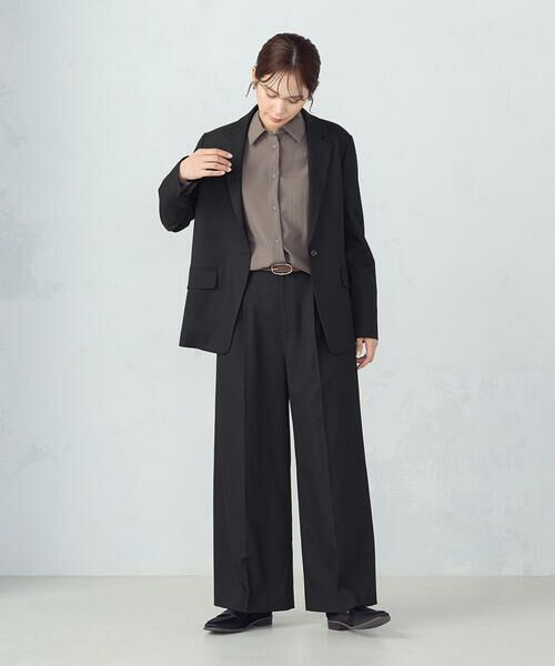COMME CA ISM / コムサイズム セットアップ | 【セットアップ対応】ポリエステルレーヨン テーラードジャケット | 詳細2
