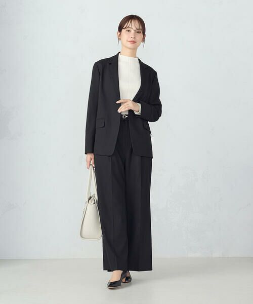 COMME CA ISM / コムサイズム チノ・ワークパンツ | 【セットアップ対応】ポリエステルレーヨン ワイドパンツ | 詳細4