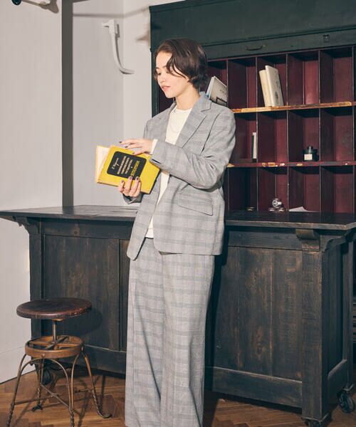 COMME CA ISM / コムサイズム チノ・ワークパンツ | 【セットアップ対応】ポリエステルレーヨン ワイドパンツ | 詳細7