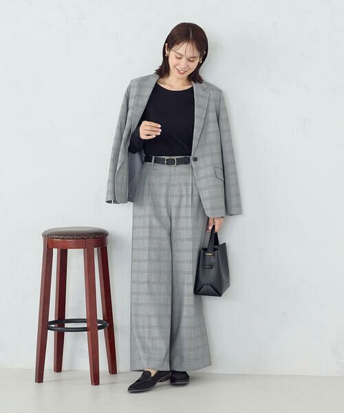 COMME CA ISM / コムサイズム チノ・ワークパンツ | 【セットアップ対応】ポリエステルレーヨン ワイドパンツ | 詳細8