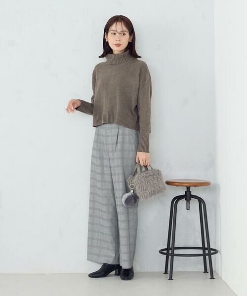 COMME CA ISM / コムサイズム チノ・ワークパンツ | 【セットアップ対応】ポリエステルレーヨン ワイドパンツ | 詳細9