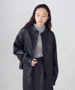 COMME CA ISM / コムサイズム シャツ・ブラウス | 合成皮革 シャツ / セットアップ対応