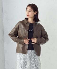 COMME CA ISM / コムサイズム シャツ・ブラウス | 合成皮革 シャツ / セットアップ対応