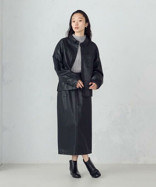 COMME CA ISM / コムサイズム シャツ・ブラウス | 合成皮革 シャツ / セットアップ対応 | 詳細1