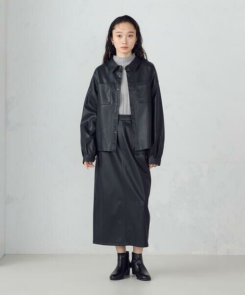 COMME CA ISM / コムサイズム シャツ・ブラウス | 合成皮革 シャツ / セットアップ対応 | 詳細3