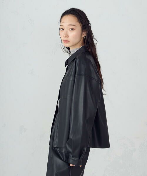 COMME CA ISM / コムサイズム シャツ・ブラウス | 合成皮革 シャツ / セットアップ対応 | 詳細5