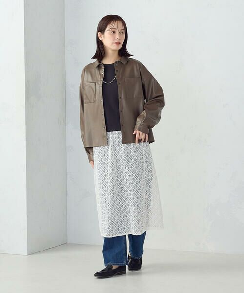 COMME CA ISM / コムサイズム シャツ・ブラウス | 合成皮革 シャツ / セットアップ対応 | 詳細7