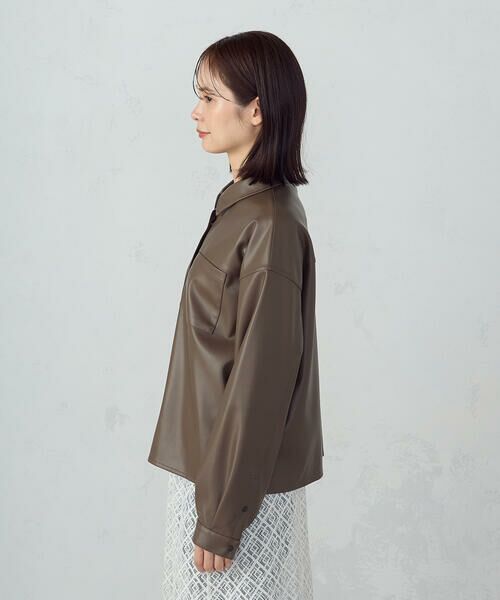 COMME CA ISM / コムサイズム シャツ・ブラウス | 合成皮革 シャツ / セットアップ対応 | 詳細12