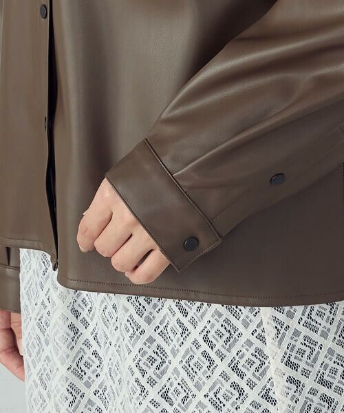 COMME CA ISM / コムサイズム シャツ・ブラウス | 合成皮革 シャツ / セットアップ対応 | 詳細16