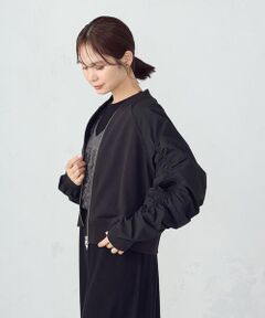 COMME CA ISM / コムサイズム ブルゾン | 袖ギャザーブルゾン