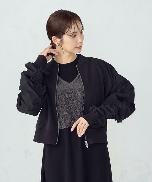 COMME CA ISM / コムサイズム ブルゾン | 袖ギャザーブルゾン | 詳細3