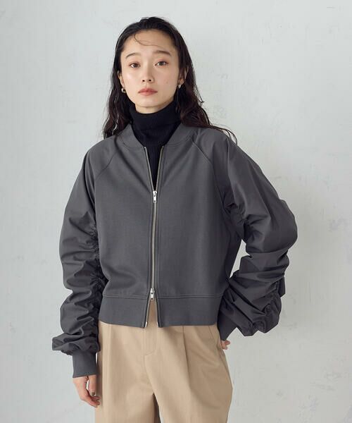 COMME CA ISM / コムサイズム ブルゾン | 袖ギャザーブルゾン | 詳細11