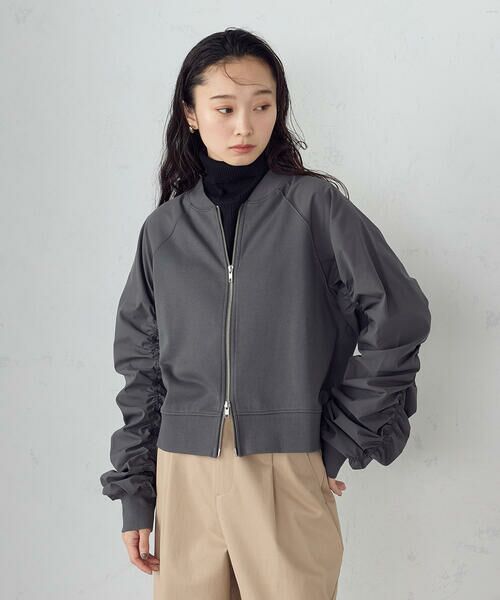 COMME CA ISM / コムサイズム ブルゾン | 袖ギャザーブルゾン | 詳細12