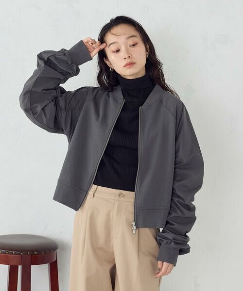 COMME CA ISM / コムサイズム ブルゾン | 袖ギャザーブルゾン | 詳細9