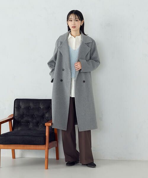 COMME CA ISM / コムサイズム トレンチコート | ロングチェスターコート | 詳細1