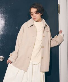 COMME CA ISM / コムサイズム ステンカラーコート | ステンカラーコクーンコート