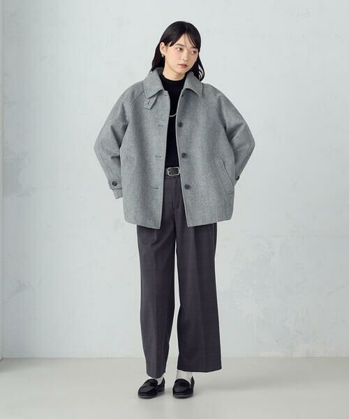 COMME CA ISM / コムサイズム ステンカラーコート | ステンカラーコクーンコート | 詳細2
