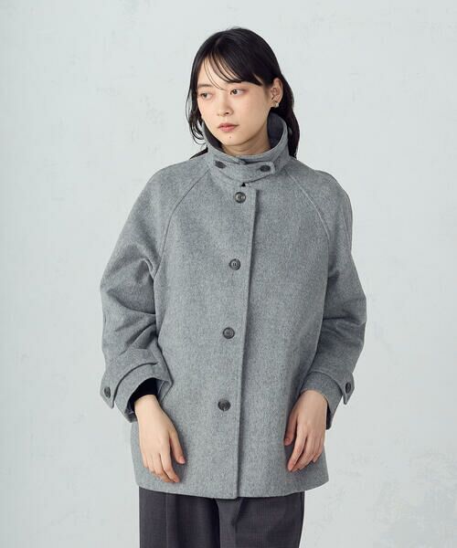 COMME CA ISM / コムサイズム ステンカラーコート | ステンカラーコクーンコート | 詳細4