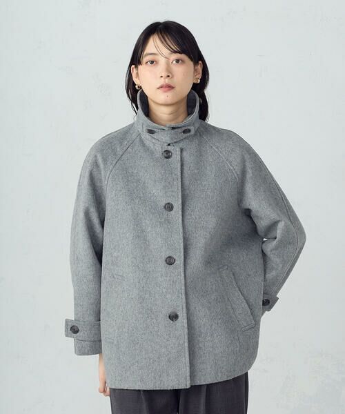 COMME CA ISM / コムサイズム ステンカラーコート | ステンカラーコクーンコート | 詳細5