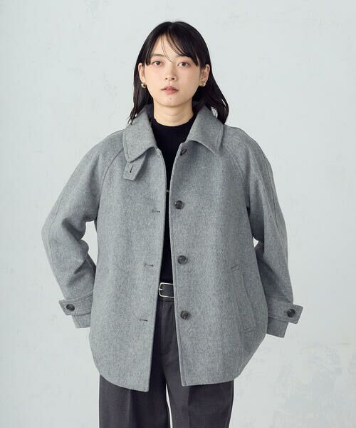 COMME CA ISM / コムサイズム ステンカラーコート | ステンカラーコクーンコート | 詳細7