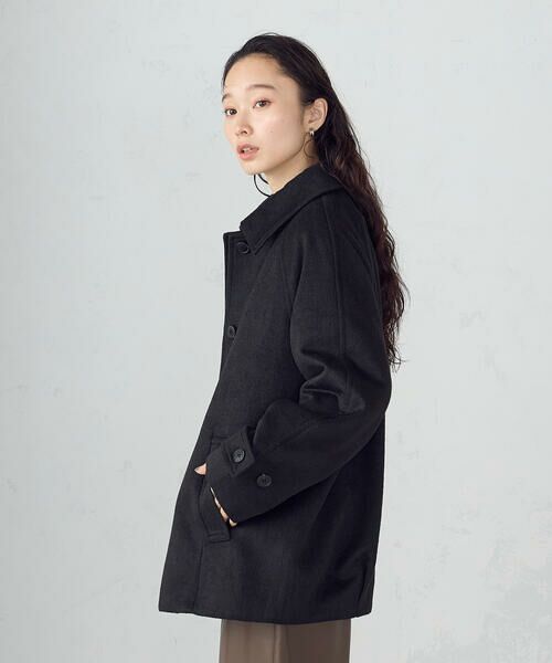 COMME CA ISM / コムサイズム ステンカラーコート | ステンカラーコクーンコート | 詳細18
