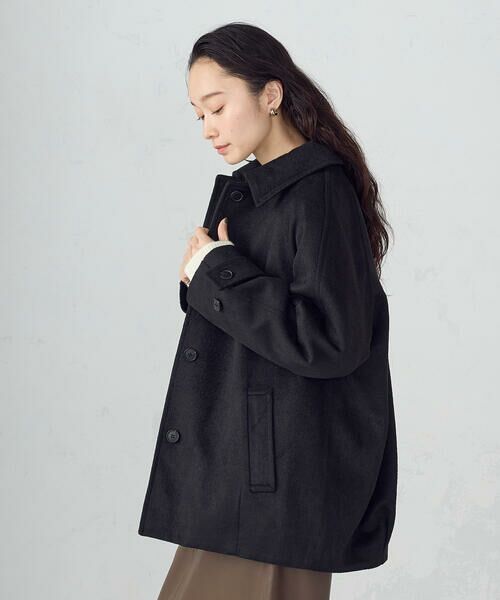 COMME CA ISM / コムサイズム ステンカラーコート | ステンカラーコクーンコート | 詳細19