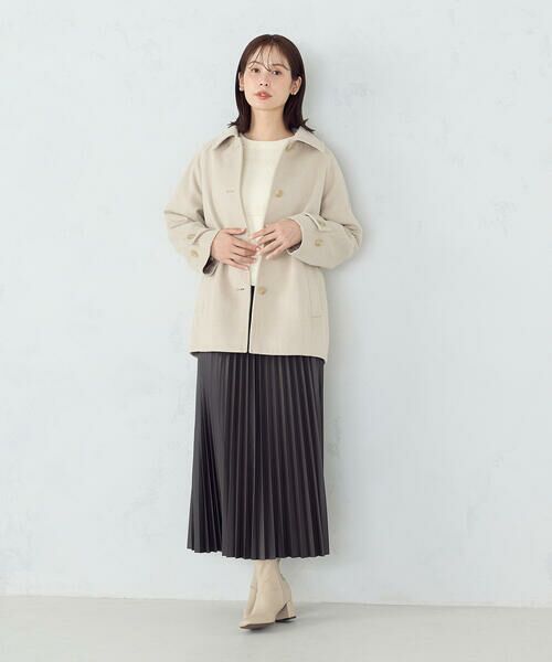 COMME CA ISM / コムサイズム ステンカラーコート | ステンカラーコクーンコート | 詳細22