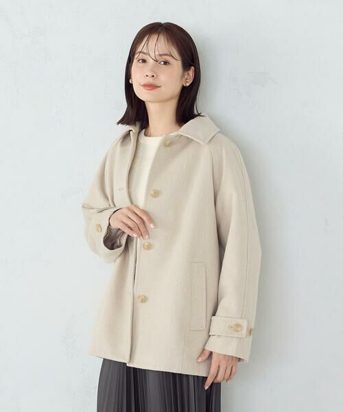 COMME CA ISM / コムサイズム ステンカラーコート | ステンカラーコクーンコート | 詳細24