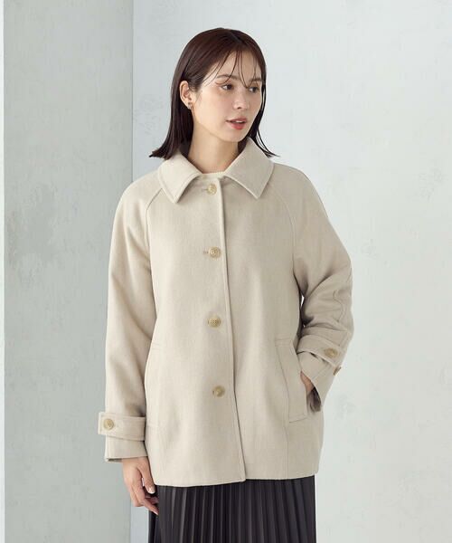 COMME CA ISM / コムサイズム ステンカラーコート | ステンカラーコクーンコート | 詳細28