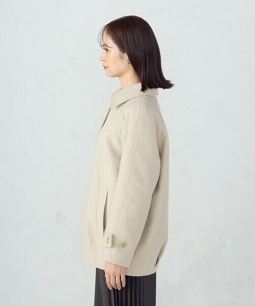 COMME CA ISM / コムサイズム ステンカラーコート | ステンカラーコクーンコート | 詳細30