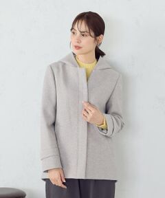 COMME CA ISM / コムサイズム ピーコート | 2WAYフーデッドショートコート