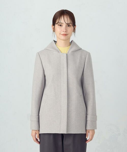 COMME CA ISM / コムサイズム ピーコート | 2WAYフーデッドショートコート | 詳細7