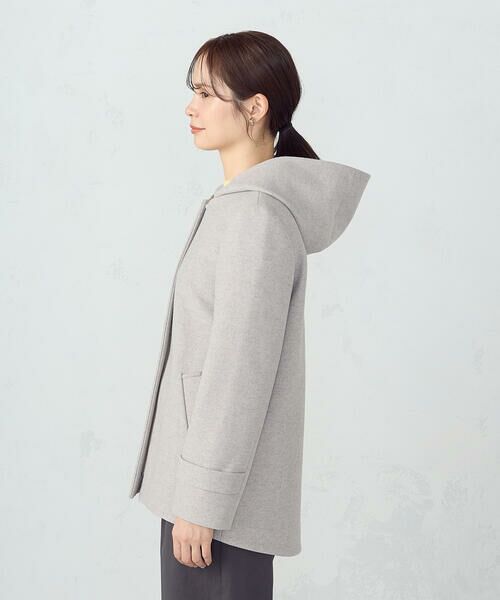 COMME CA ISM / コムサイズム ピーコート | 2WAYフーデッドショートコート | 詳細8