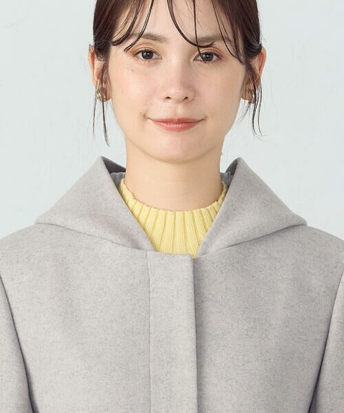 COMME CA ISM / コムサイズム ピーコート | 2WAYフーデッドショートコート | 詳細10