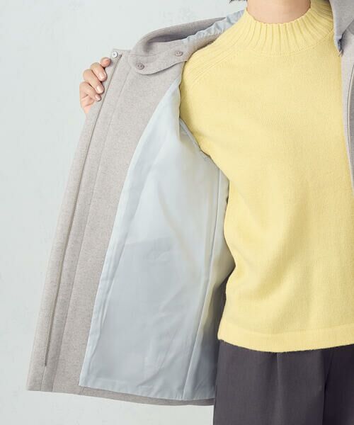 COMME CA ISM / コムサイズム ピーコート | 2WAYフーデッドショートコート | 詳細15