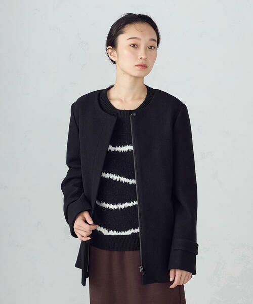 COMME CA ISM / コムサイズム ピーコート | 2WAYフーデッドショートコート | 詳細20