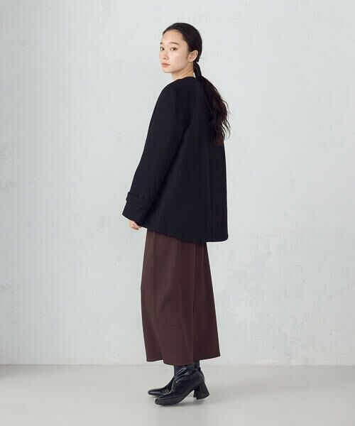 COMME CA ISM / コムサイズム ピーコート | 2WAYフーデッドショートコート | 詳細18