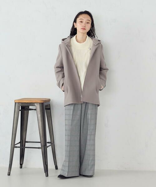 COMME CA ISM / コムサイズム ピーコート | 2WAYフーデッドショートコート | 詳細23