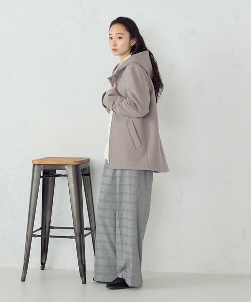 COMME CA ISM / コムサイズム ピーコート | 2WAYフーデッドショートコート | 詳細24