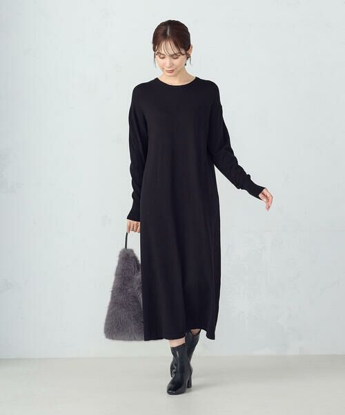 COMME CA ISM / コムサイズム ロング・マキシ丈ワンピース | 【ウォッシャブル】セットアイテム ループベスト付きレイヤードワンピース | 詳細1