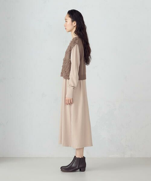 COMME CA ISM / コムサイズム ロング・マキシ丈ワンピース | 【ウォッシャブル】セットアイテム ループベスト付きレイヤードワンピース | 詳細16